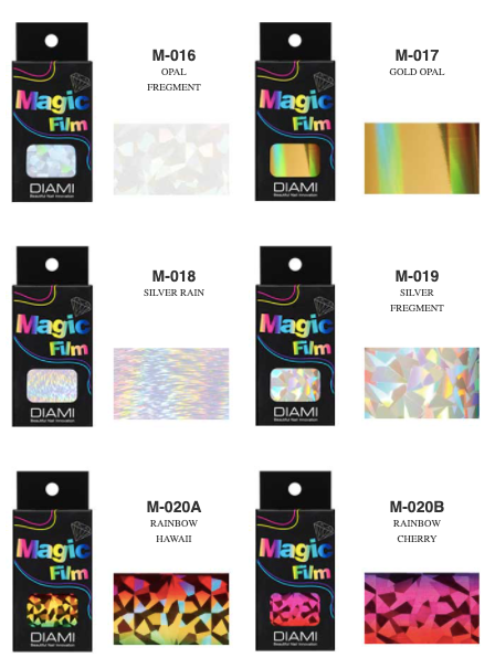 DIAMI Magic film - transfer foil 39 types