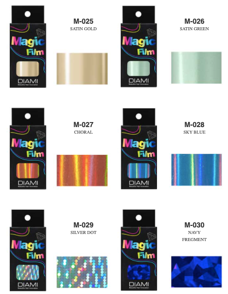 DIAMI Magic film - transfer foil 39 types