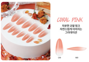 CANOE Gra tips pre-ombre soft gel extensions - Coral pink & Mama red NEW