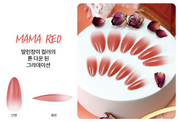 CANOE Gra tips pre-ombre soft gel extensions - Coral pink & Mama red NEW