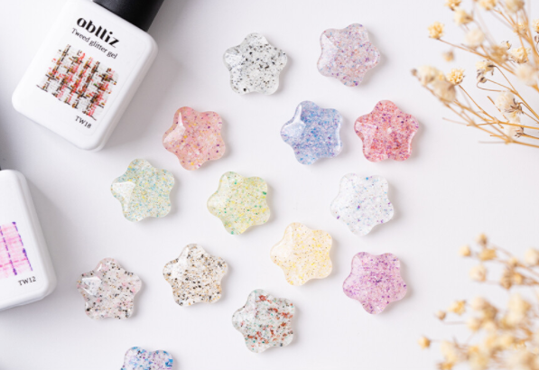 ABLLIZ Tweed glitter gel collection