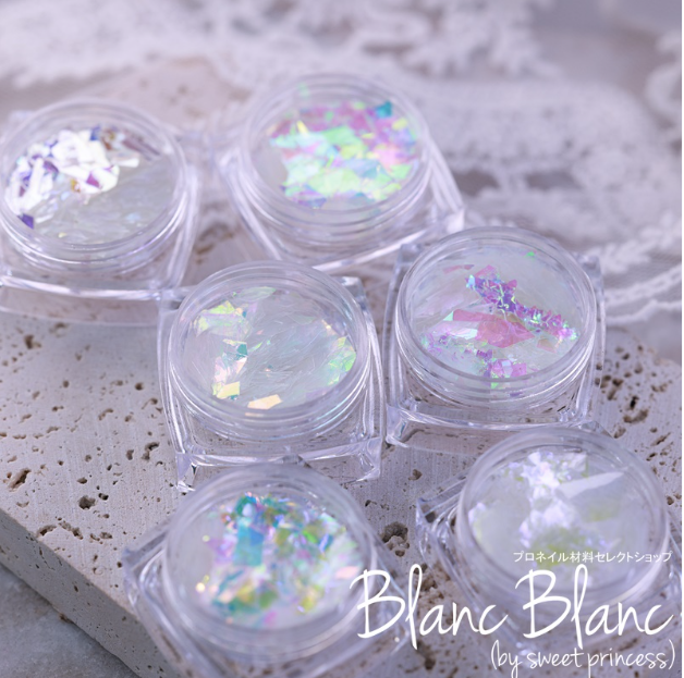 BLANC BLANC Aurora light Foil glitter 6pc set
