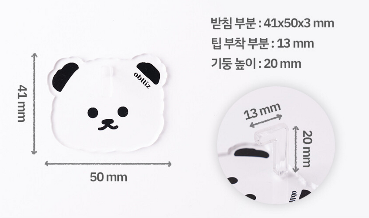 ABLLIZ Teddy nail tip stand 1pc