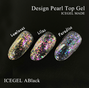 ICE GEL pearl top gel (no wipe bottle type) - 3 colours