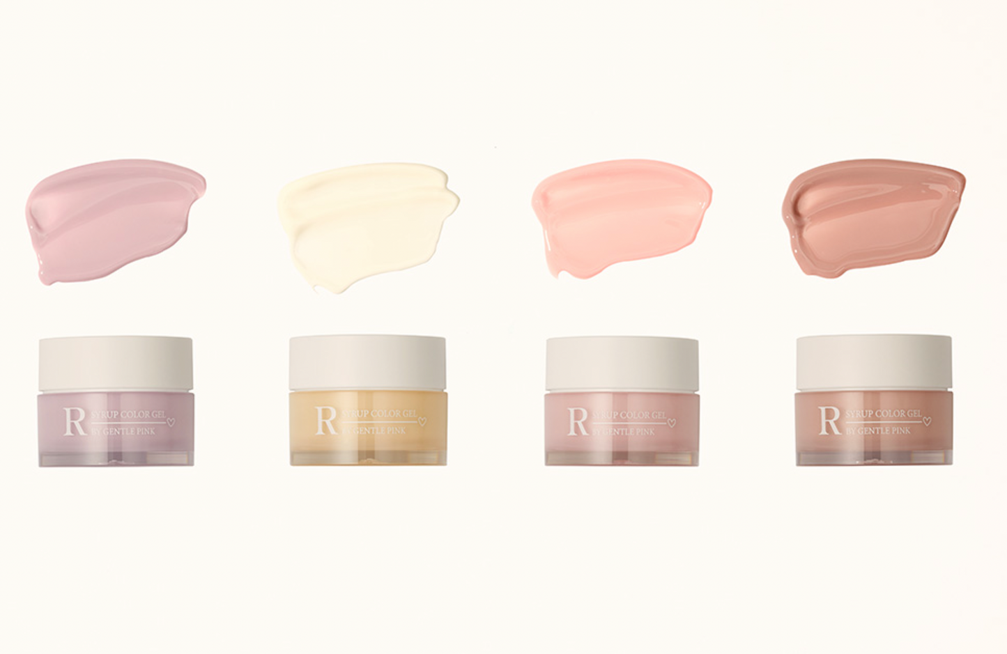 GENTLE PINK RG Syrup pot gel 10g - 4 colours