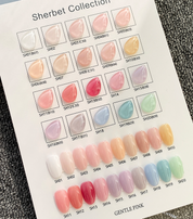 GENTLE PINK Sherbet individual bottles - 20 syrup colour gel