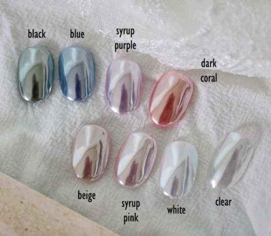 JINAUNNI White Silver Chrome Powder