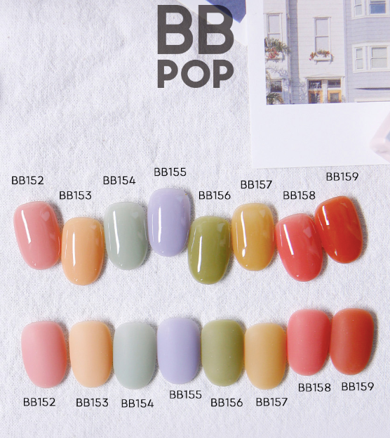 DIAMI BB POP Autumn Polaroid 8pc collection + FREE matte pearl top gel!