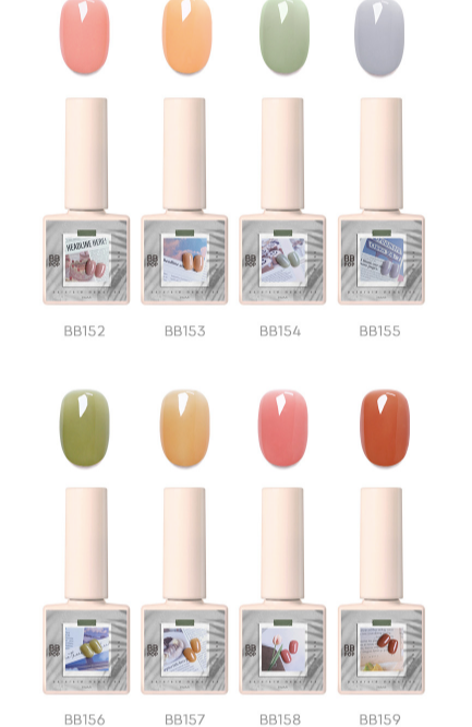 DIAMI BB POP Autumn Polaroid 8pc collection + FREE matte pearl top gel!