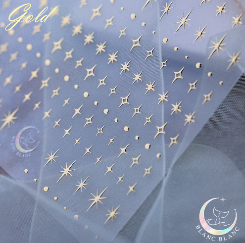 BLANC BLANC custom made Night Sky stickers - Gold