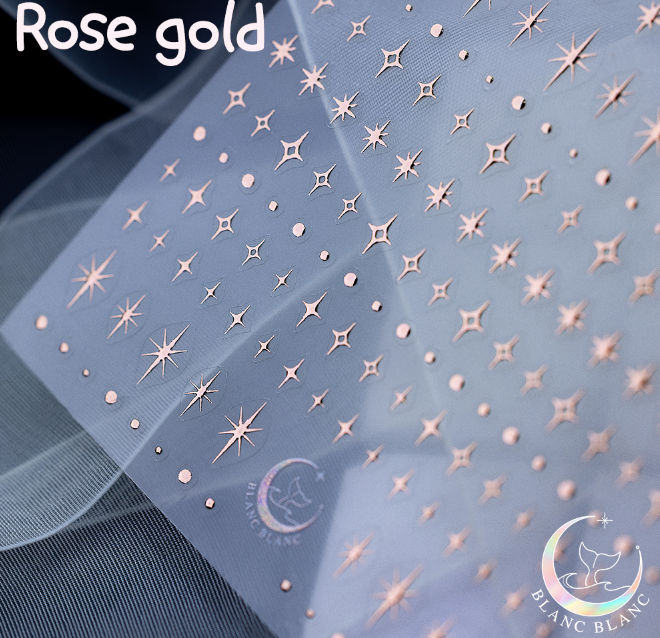 BLANC BLANC custom made Night Sky stickers - Rose gold