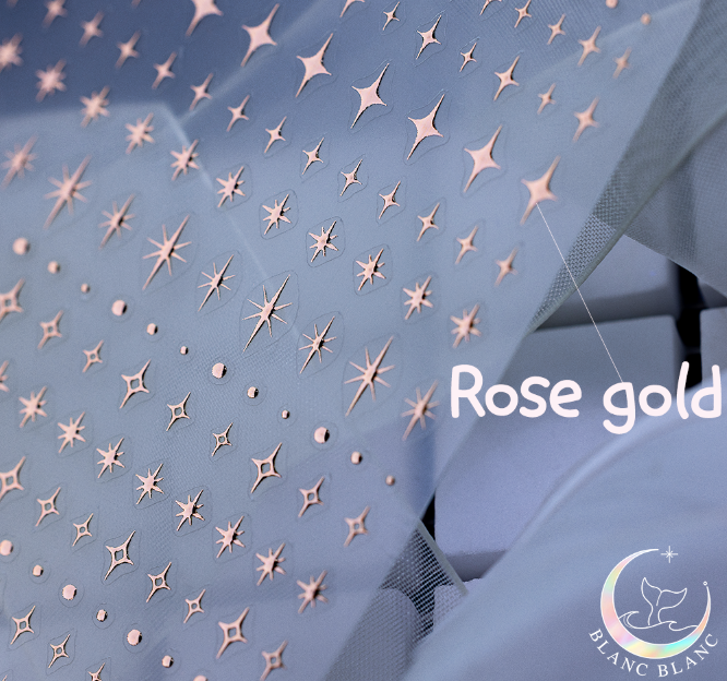 BLANC BLANC custom made Night Sky stickers - Rose gold