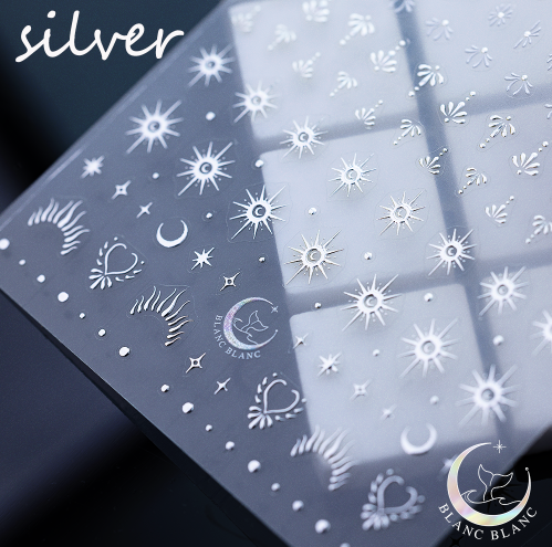 BLANC BLANC custom made mood stickers - Silver