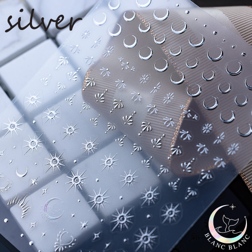 BLANC BLANC custom made mood stickers - Silver