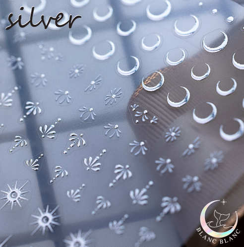 BLANC BLANC custom made mood stickers - Silver