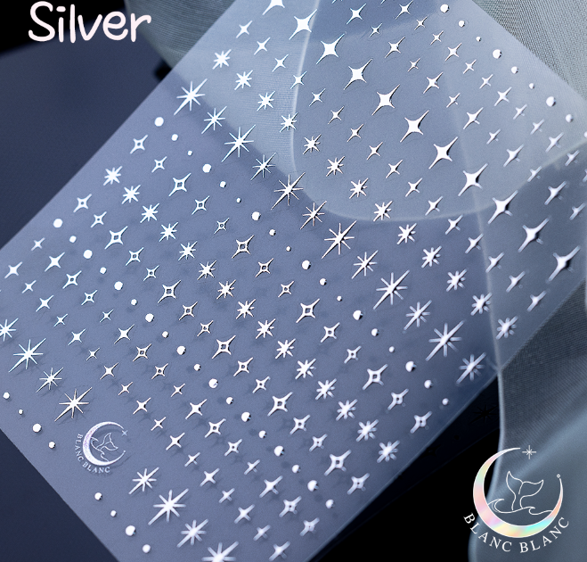 BLANC BLANC custom made Night Sky stickers - Silver