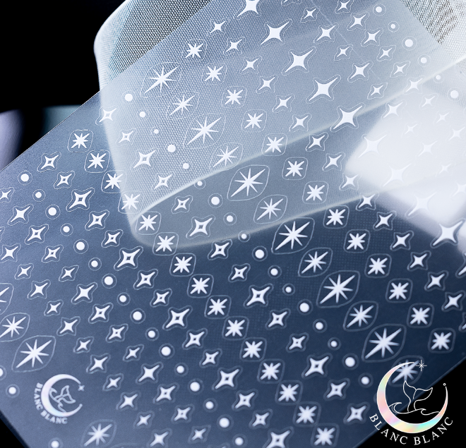 BLANC BLANC custom made Night Sky stickers - White