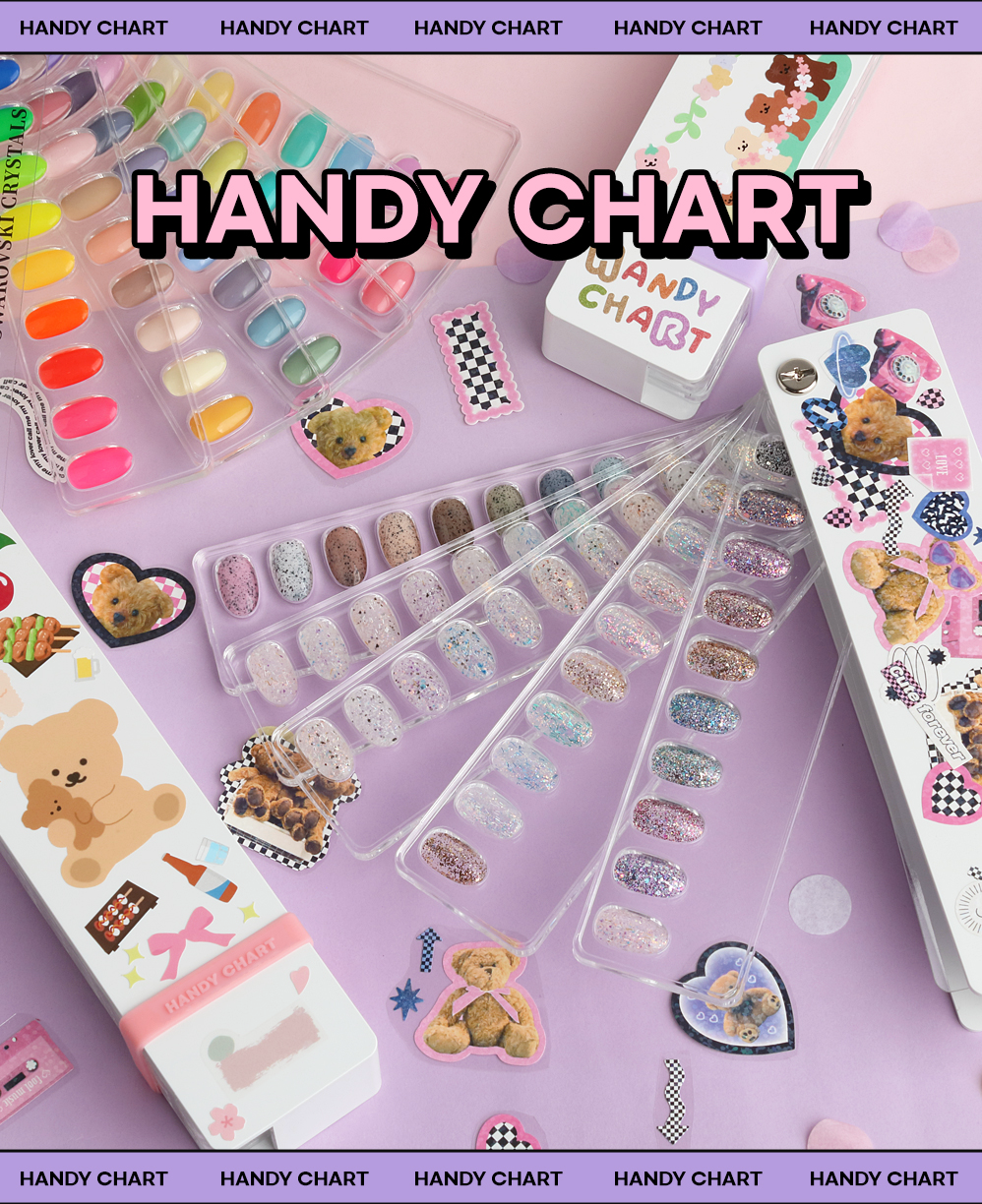 SUMMER PEACH handy chart  - Includes nail tips | extra tips optional