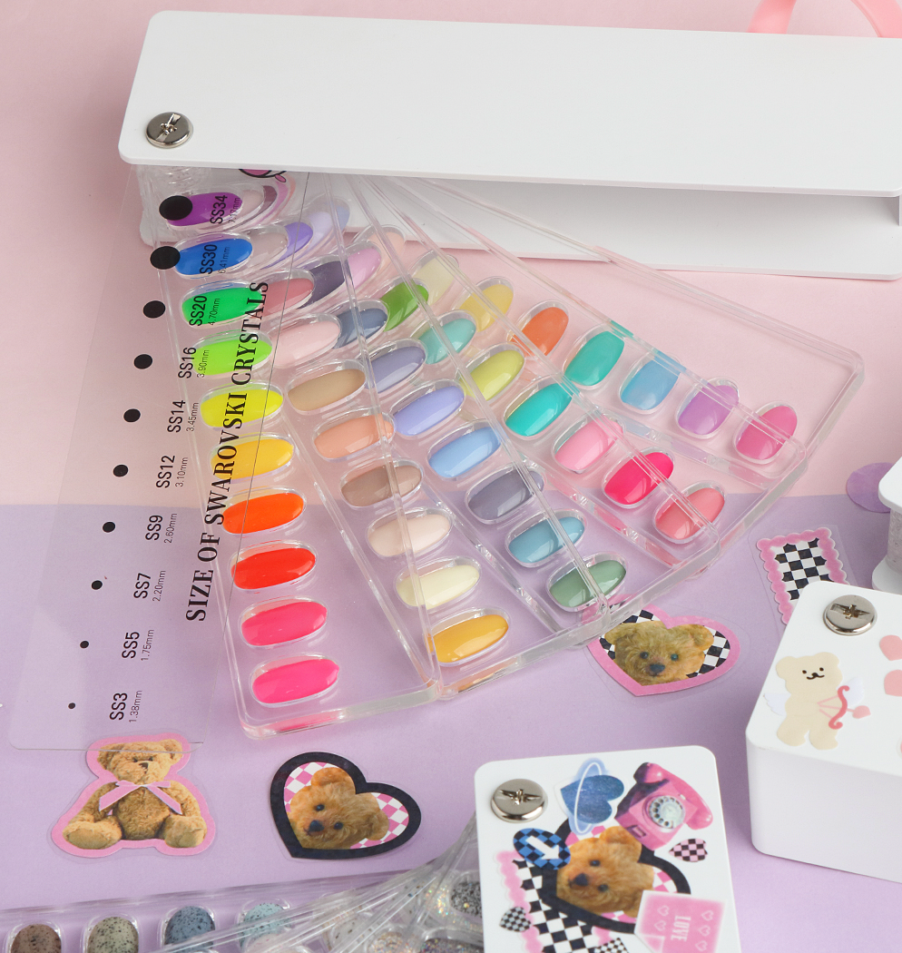 SUMMER PEACH handy chart  - Includes nail tips | extra tips optional