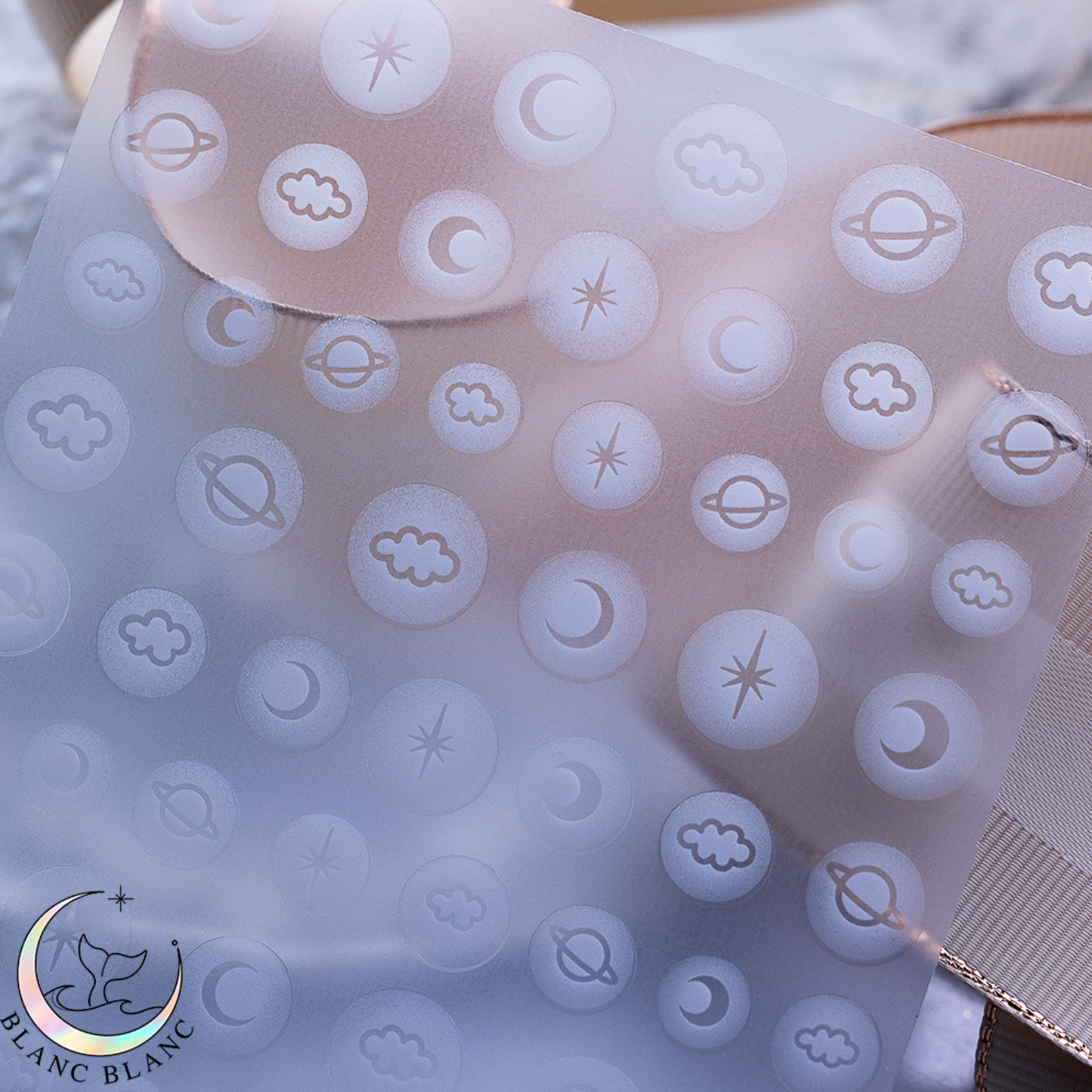BLANC BLANC Sky space airbrush stickers