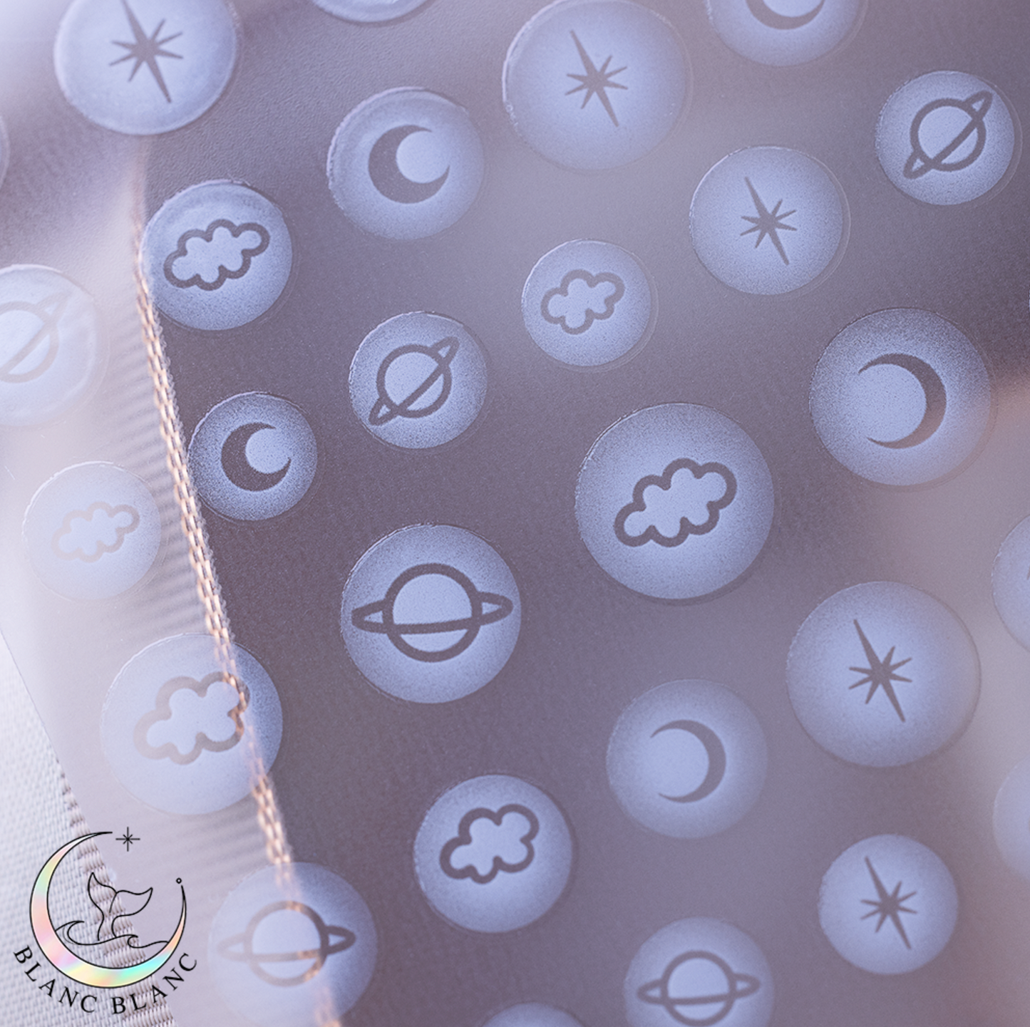 BLANC BLANC Sky space airbrush stickers
