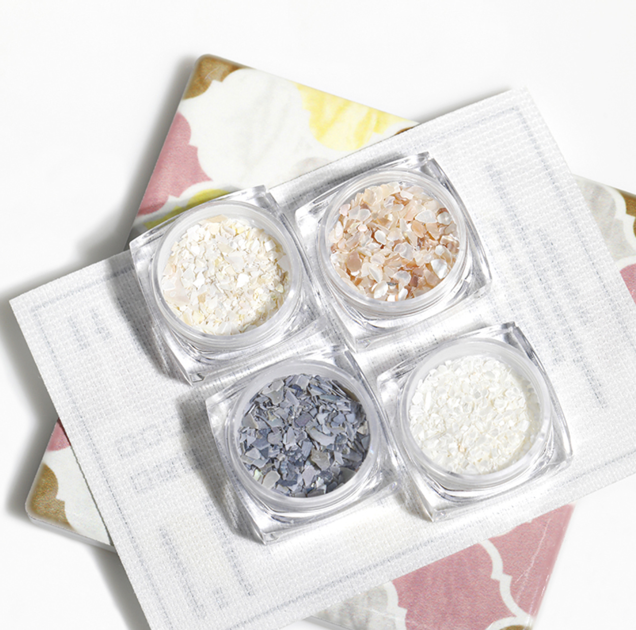 POCHIT Salt mother of pearl - Shell deco 4pc set