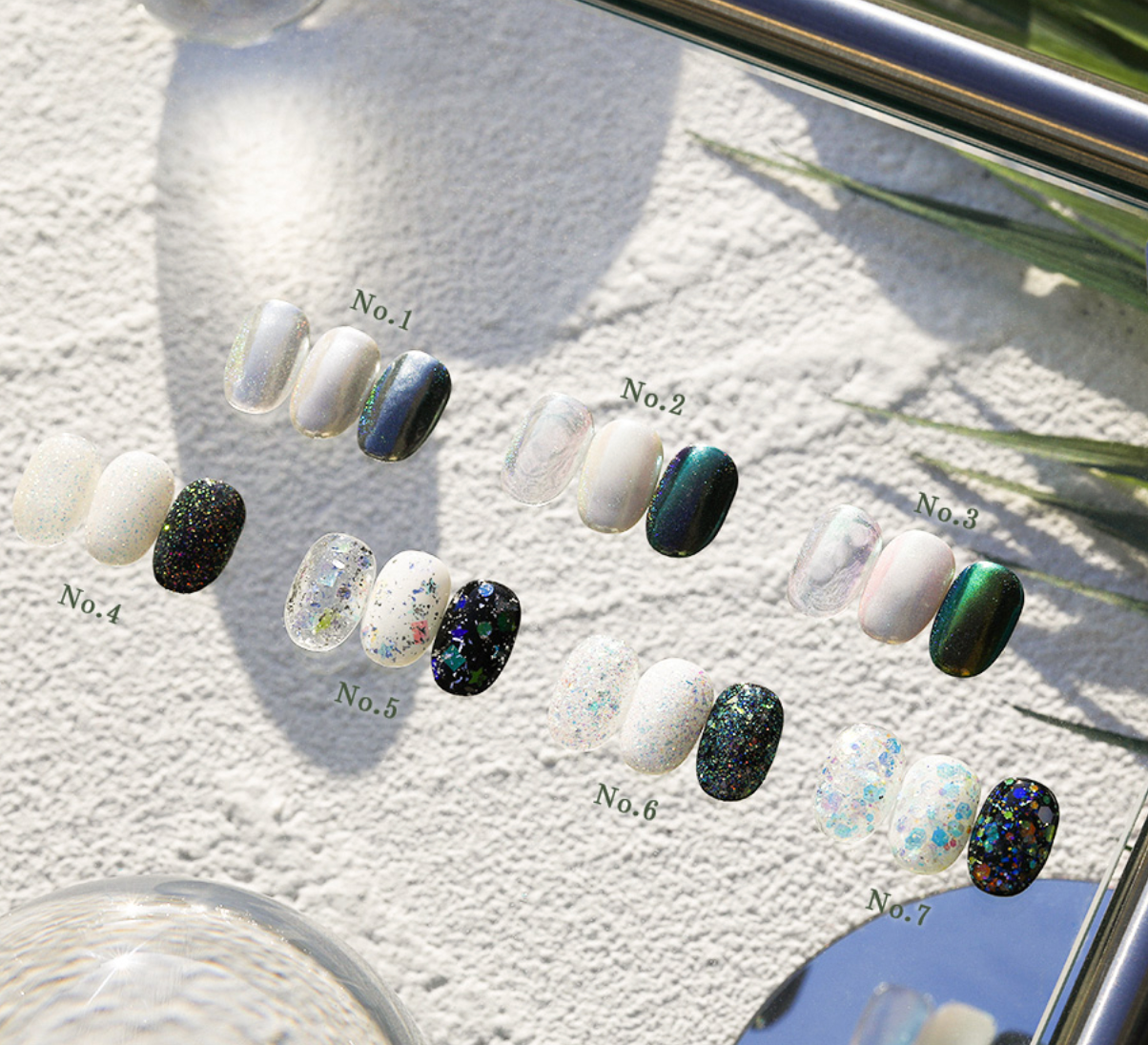 POCHIT X TAELIM Perfect taem 7pc glitter + chrome set - 4th edition