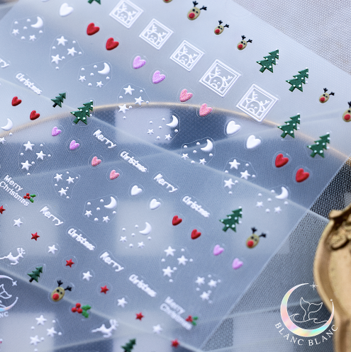 BLANC BLANC custom made stickers - Rudolph's wish
