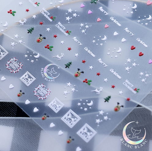 BLANC BLANC custom made stickers - Rudolph's wish