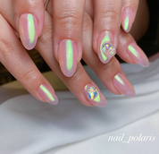 BONNIEBEE Satin chrome powder - Pink green