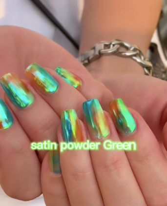 BONNIEBEE Satin chrome powder - Ice Green