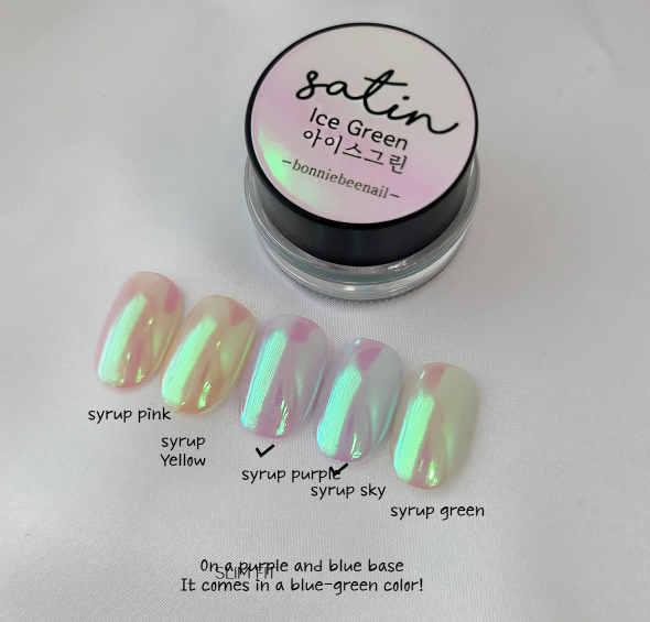 BONNIEBEE Satin chrome powder - Ice Green
