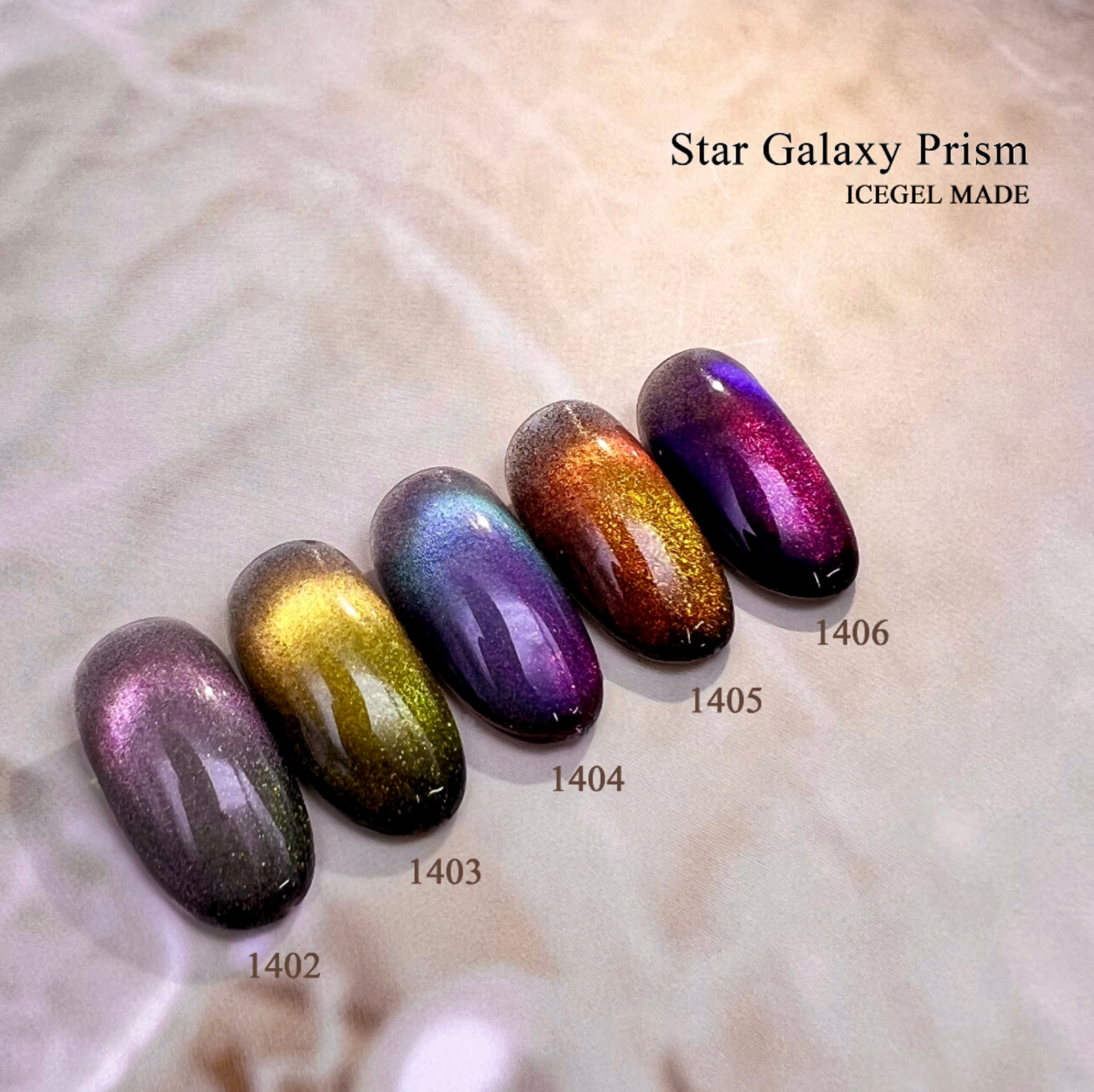 ICE GEL Star galaxy PRISM - 5pc magnetic gel collection