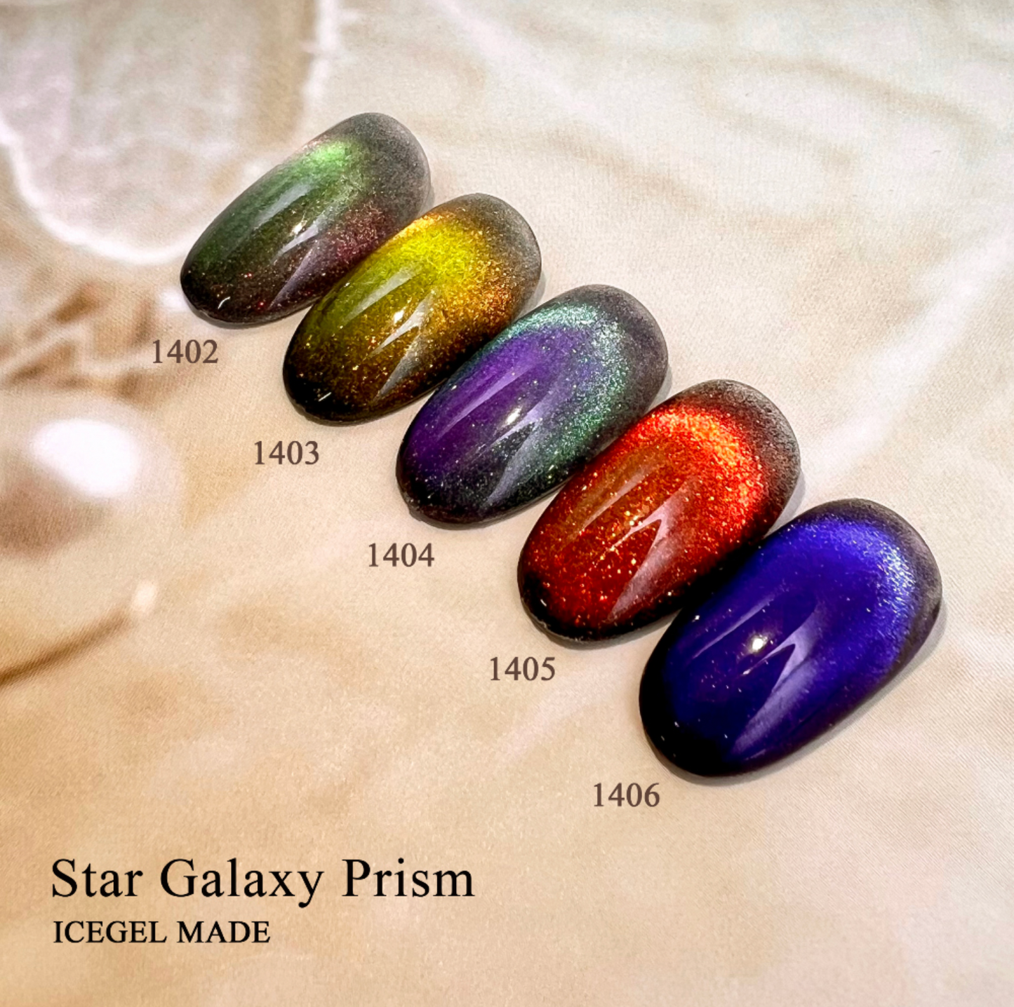 ICE GEL Star galaxy PRISM - 5pc magnetic gel collection
