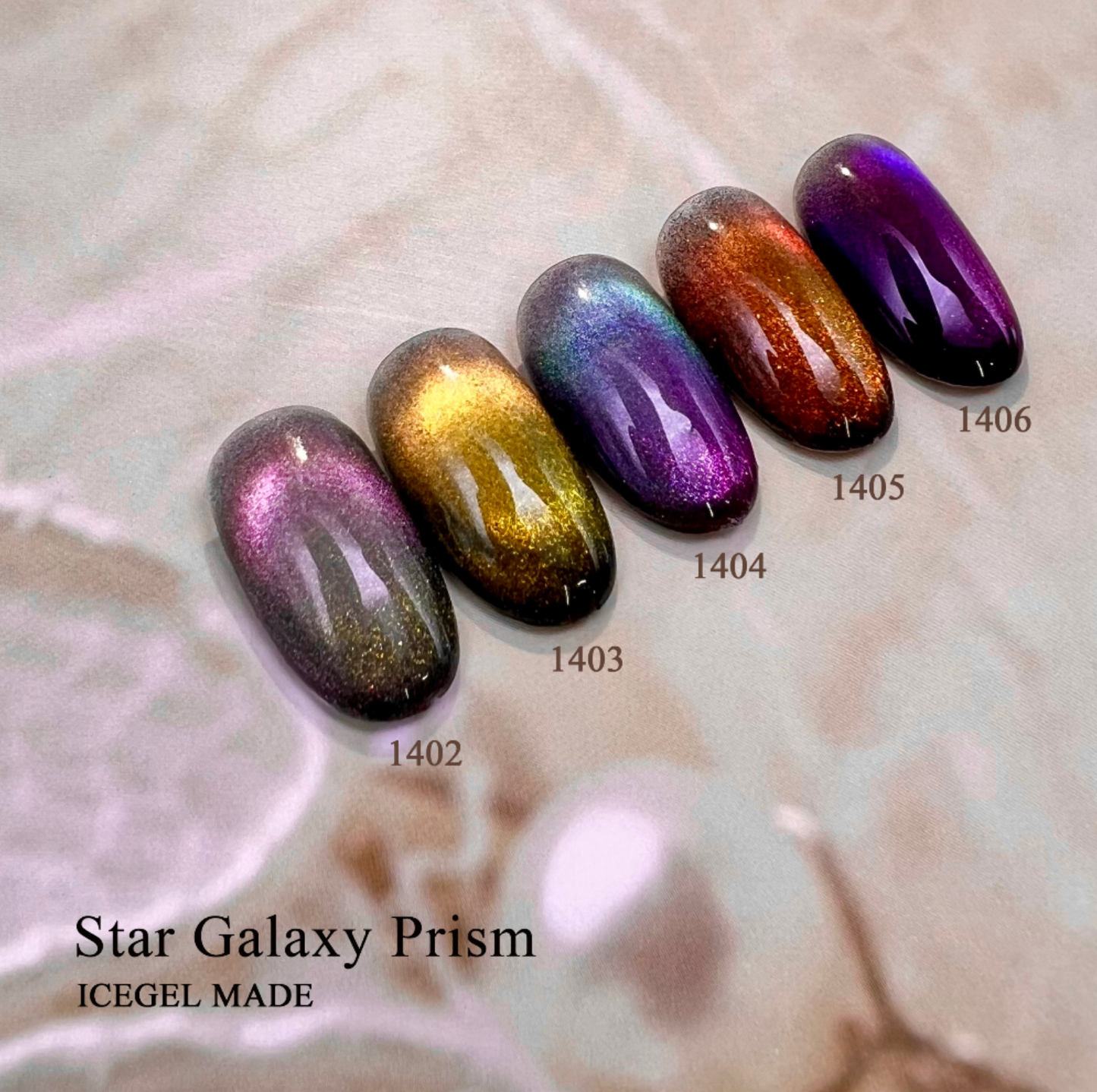 ICE GEL Star galaxy PRISM - 5pc magnetic gel collection