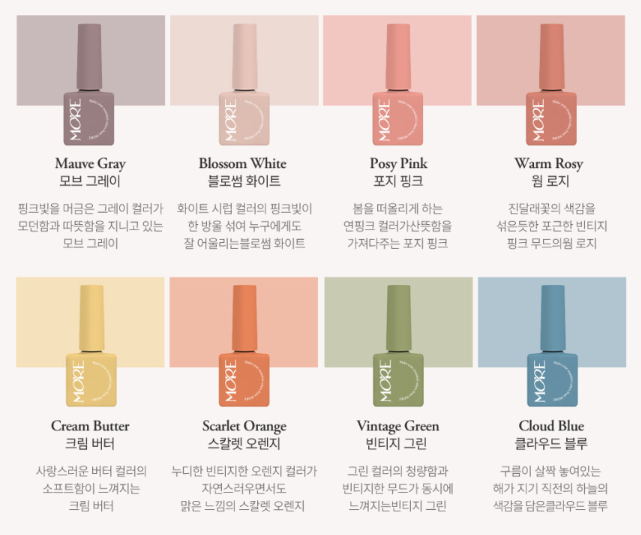 MORE GEL Dear spring 8pc syrup collection