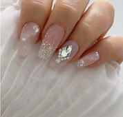 NAILBAYO - Doi glitter gel WHITE SILVER