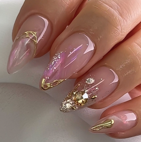 NAILBAYO - Doi glitter gel SAND GOLD
