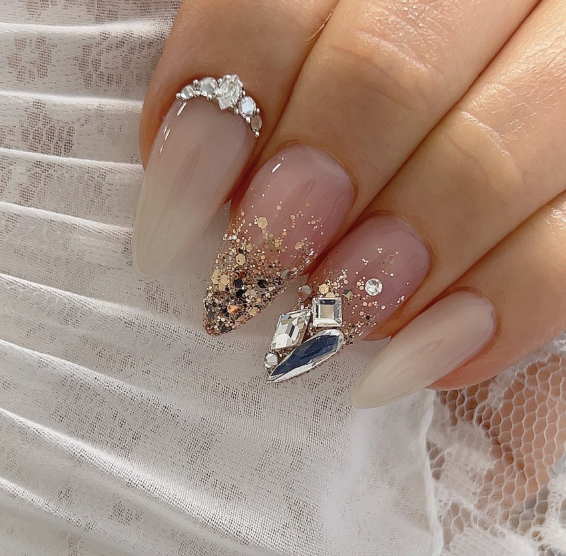 NAILBAYO - Doi glitter gel SAND GOLD