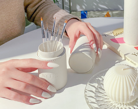 DGEL X JINI - It's Jini nail brush set (5 brushes + free leather case)