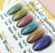 ICE GEL Star galaxy SPARKLING 6pc collection - magnetic glitter gel