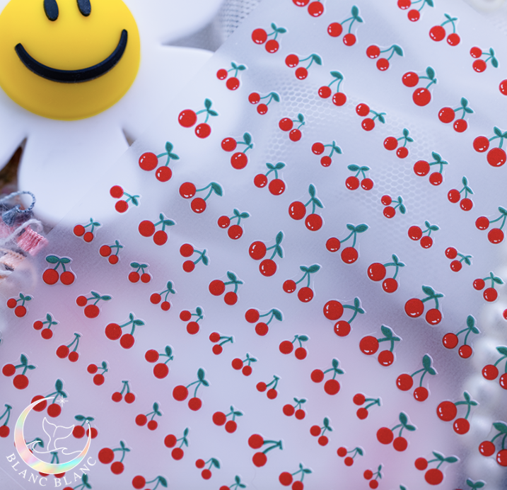 BLANC BLANC cherry stickers