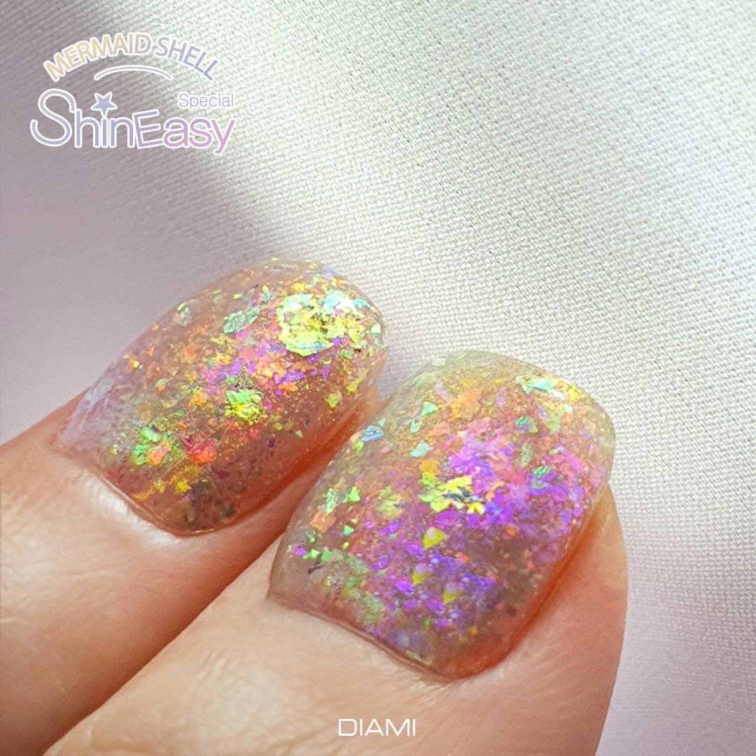 DIAMI Shine easy - MERMAID SHELL 4pc aurora glitter set