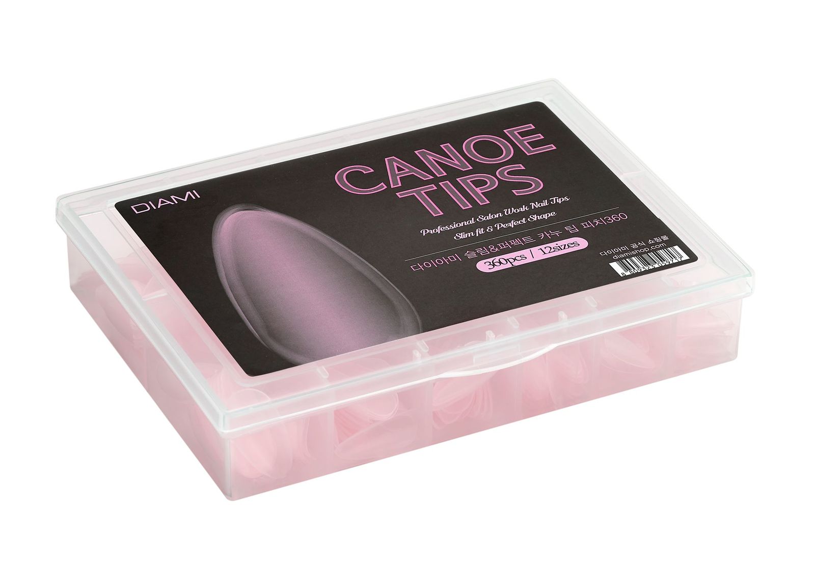DIAMI canoe tip soft gel extension system - PEACH
