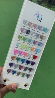 AURORA QUEEN 40 glitter gels - AQ1-AQ40 individual