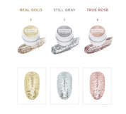 DGEL Romantic twinkle SDENG 3PC COLLECTION - foil glitter gel