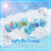 JIN.B Summer crush 8pc collection - reflective glitter