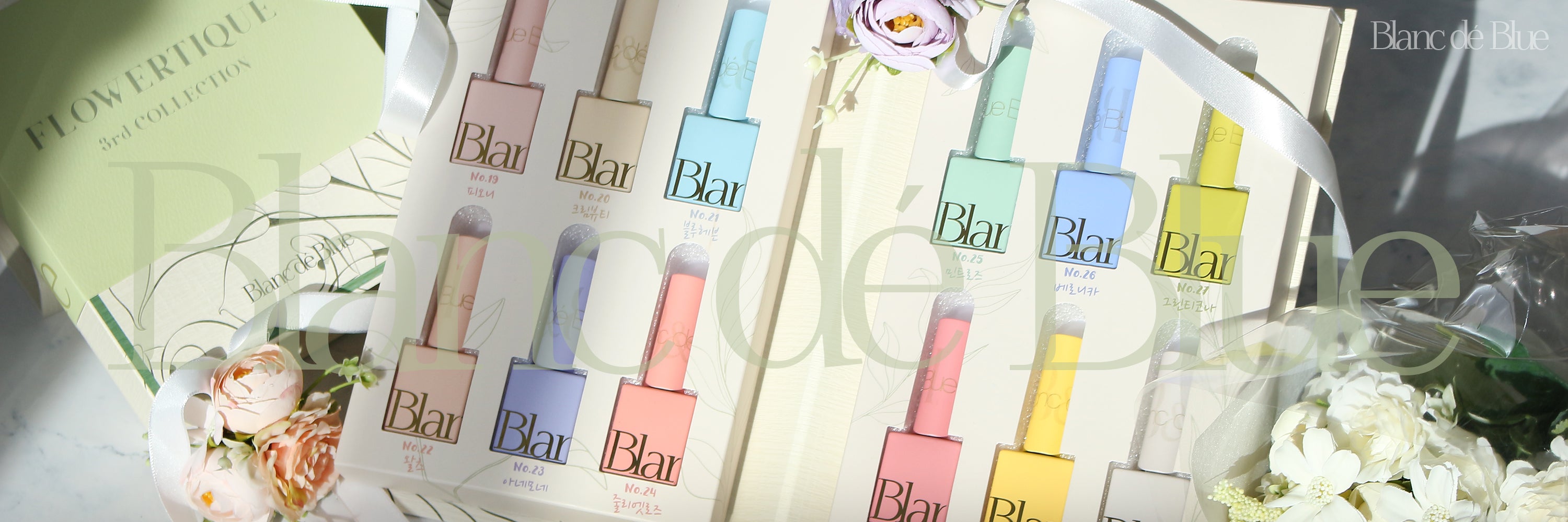 BLANC DE BLUE Flowertique collection - individual bottles