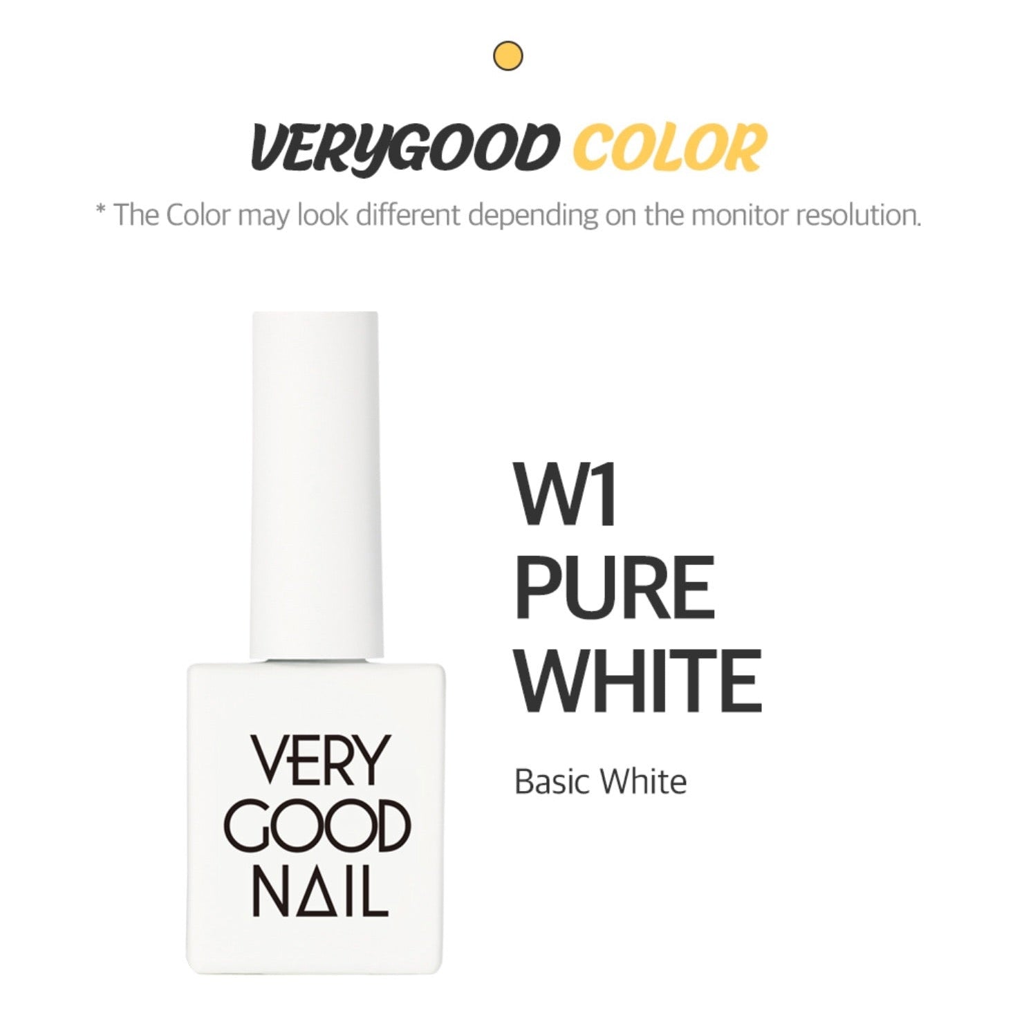 VERY GOOD NAIL pure white W1