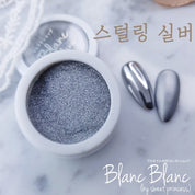 BLANC BLANC sterling silver chrome powder W37